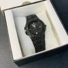 New Watch Collection Black Stone / Blacked Iced Out Stain-less Steel Chain Watch For Mens Fashion (black Color With Box)